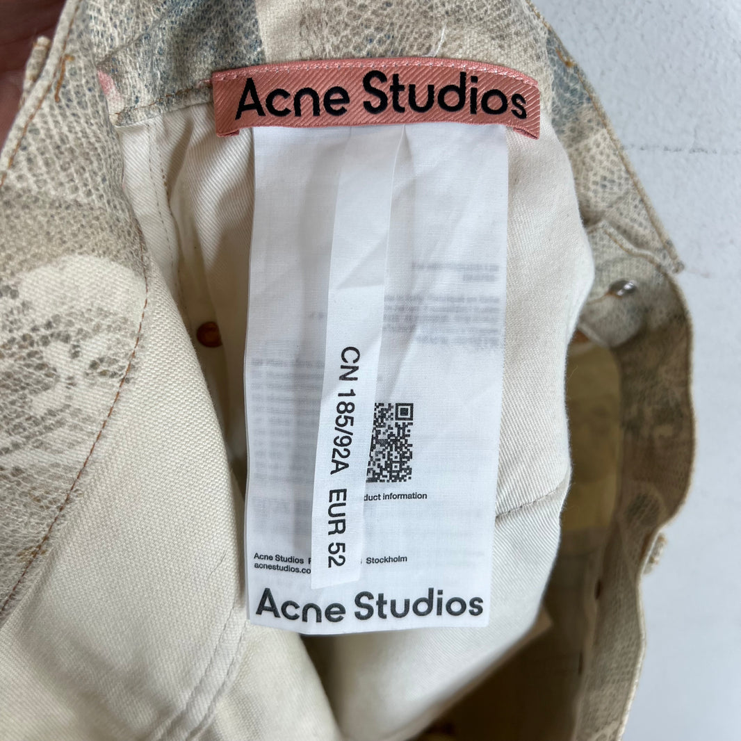 Acne Studios Pearl & Lace Trompe Denim Jeans