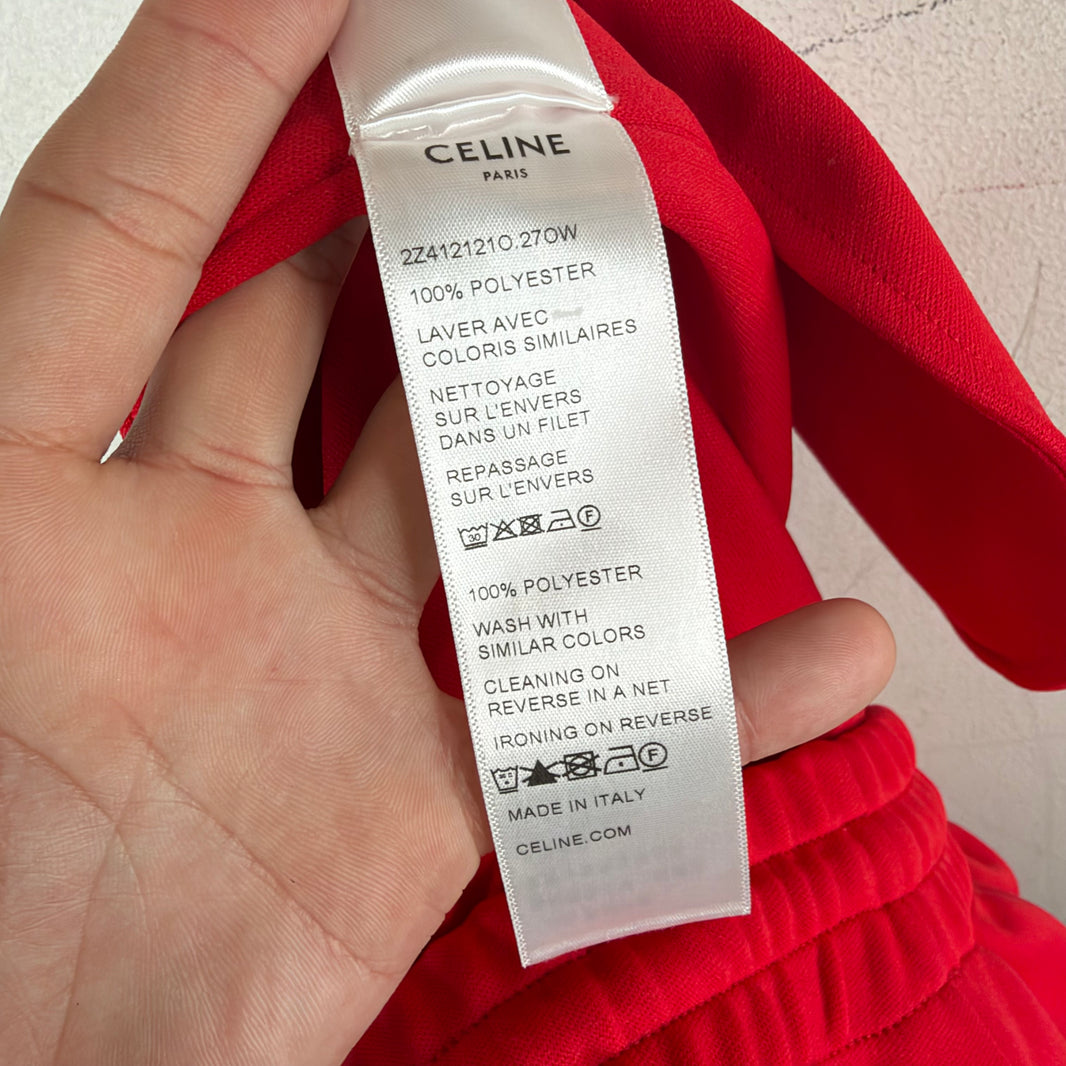 Celine Red Side Striped Trackpants