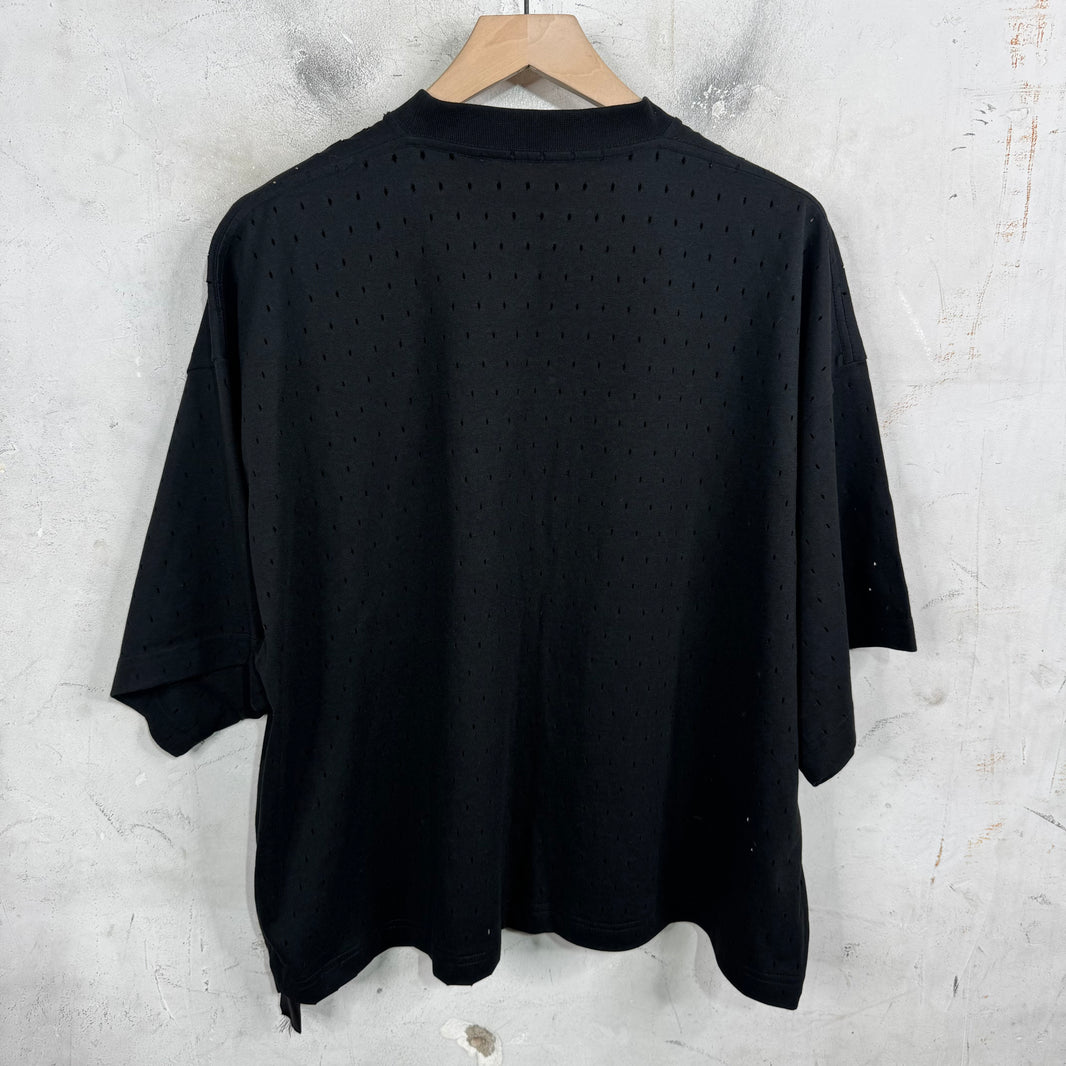 Balenciaga Mesh Hemmed T-Shirt