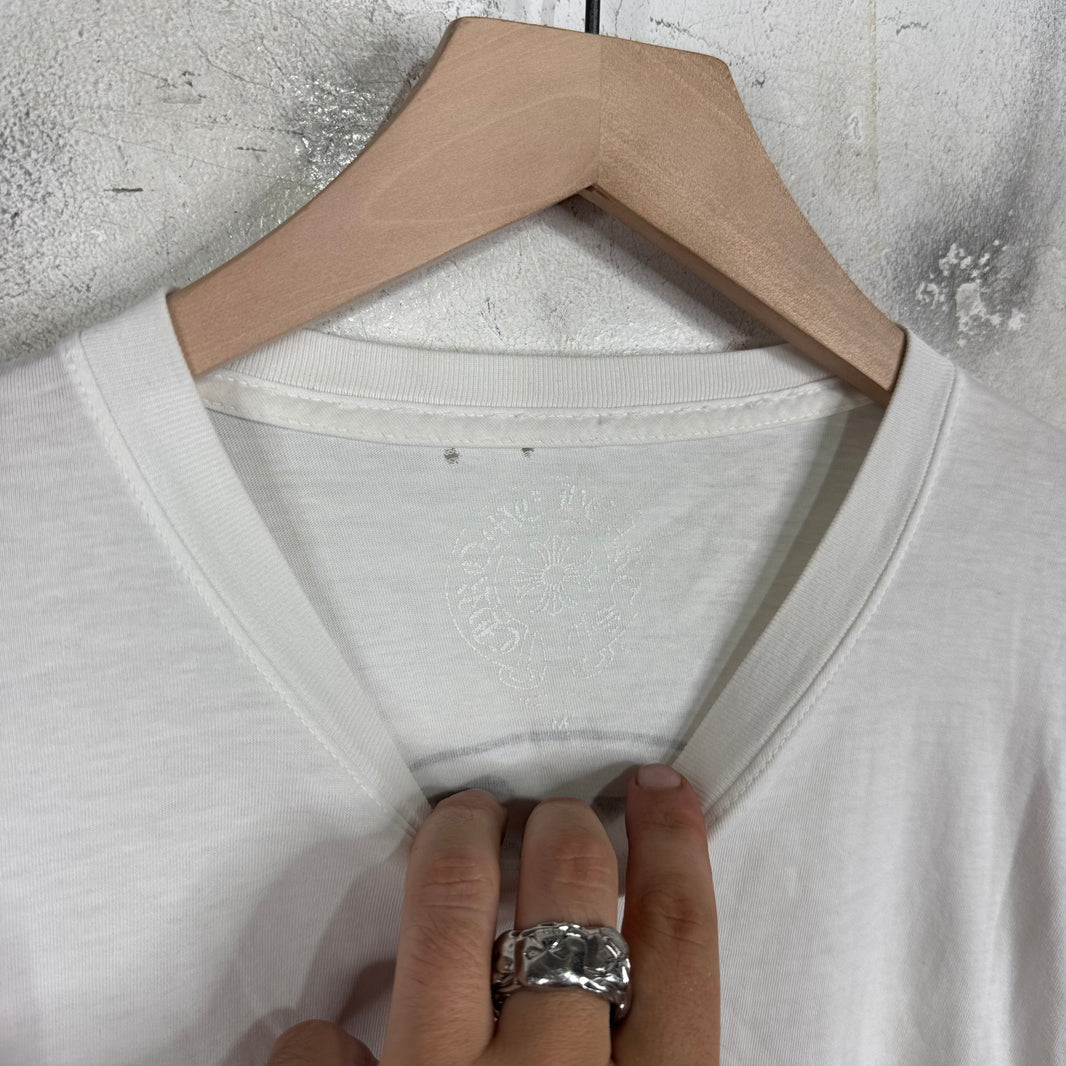 Chrome Hearts White Smoked Horseshoe T-Shirt