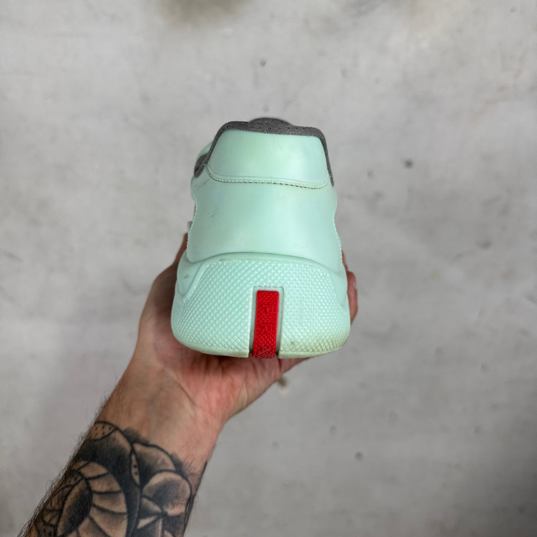 Prada Teal Rubberized Americas Cup