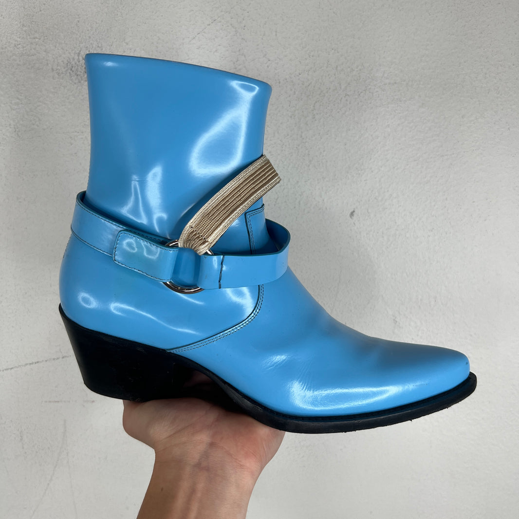Calvin Klein 205W39NYC Blue Harness Spazzolotto Boots