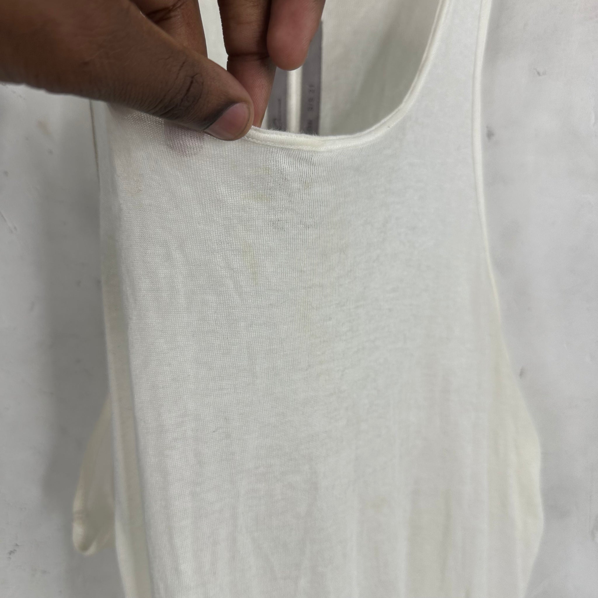 Rick Owens Milk Phlegethon Tank Top