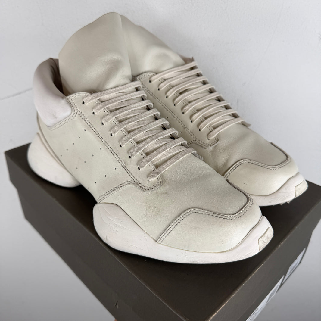 Rick Owens Adidas White Runner Sneakers