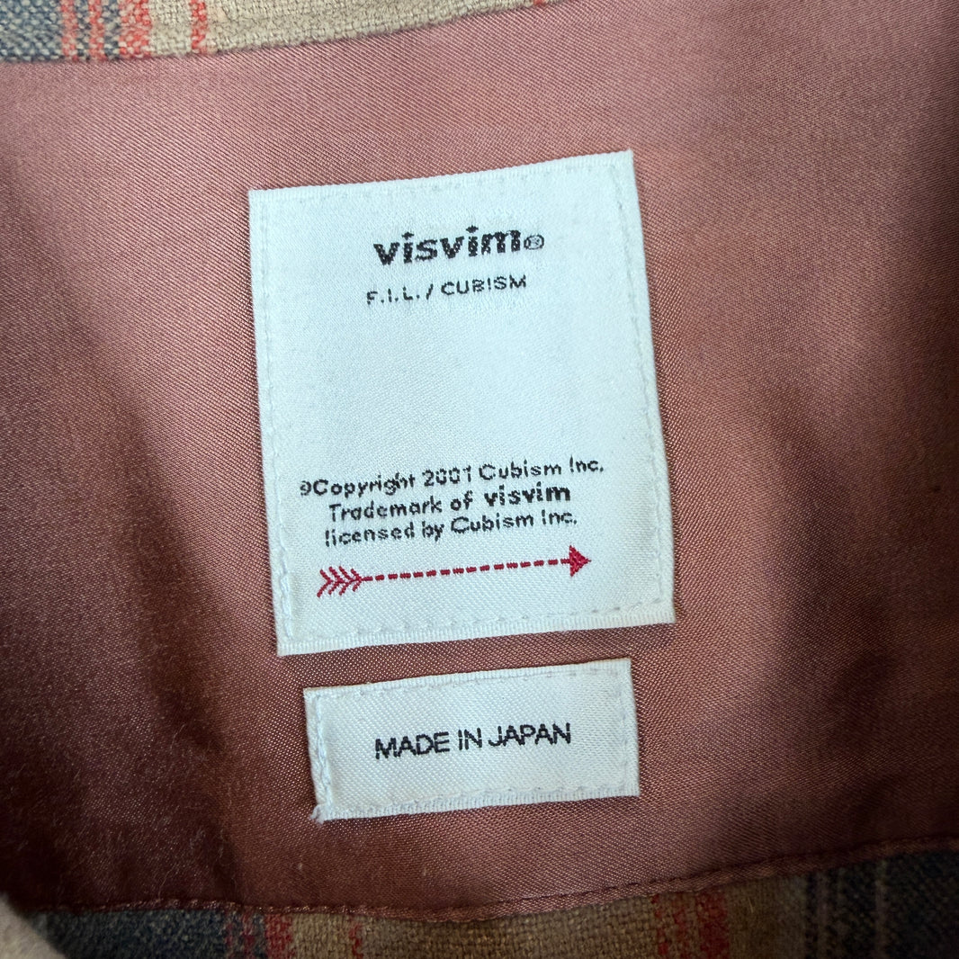 Visvim Red/Blue Button Up Flannel
