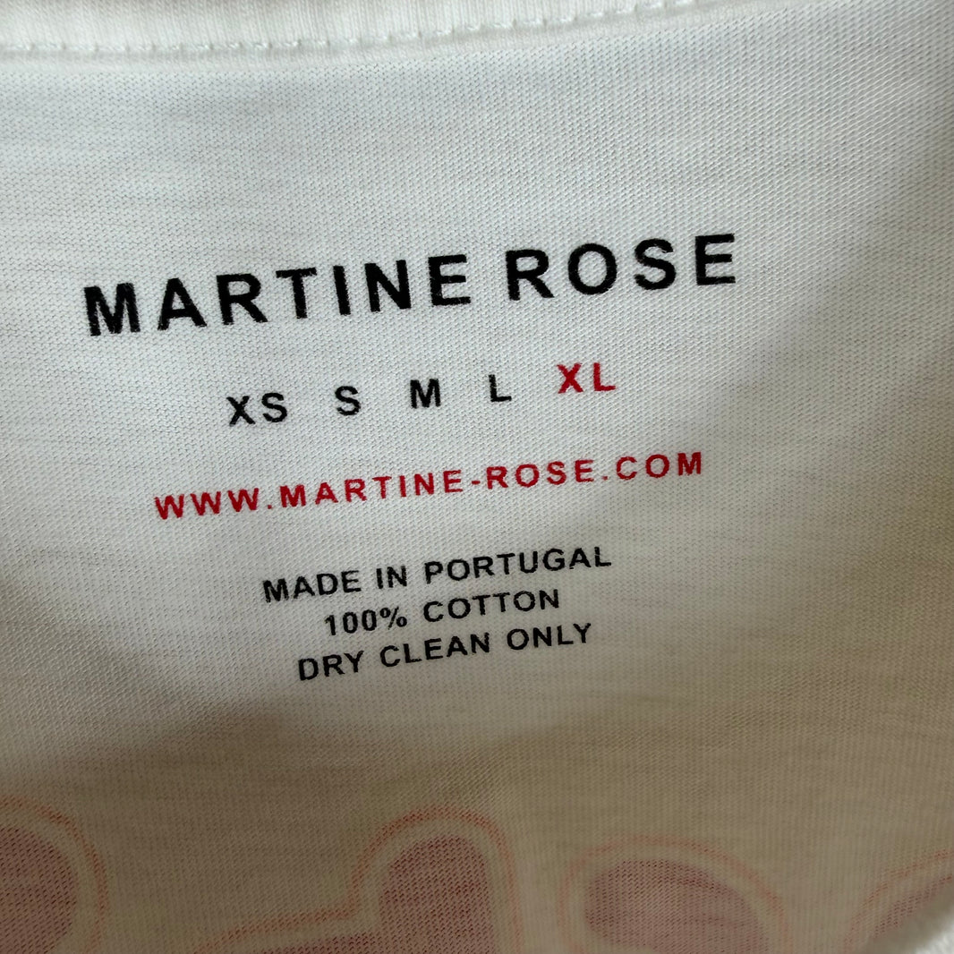 Martine Rose White Promising Britain Clown T-Shirt