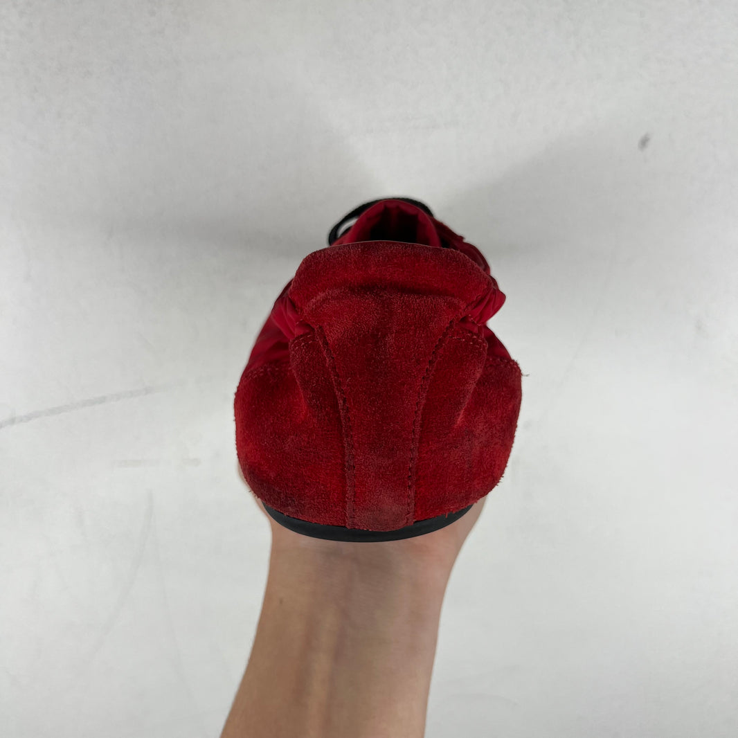 Prada Red Collapse Sneakers