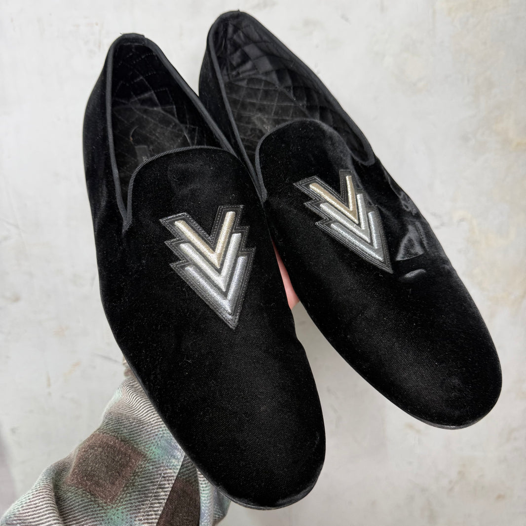 Louis Vuitton Aftershow Velvet Slippers