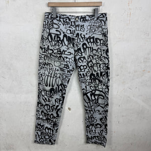 CDG Printed Script Trousers