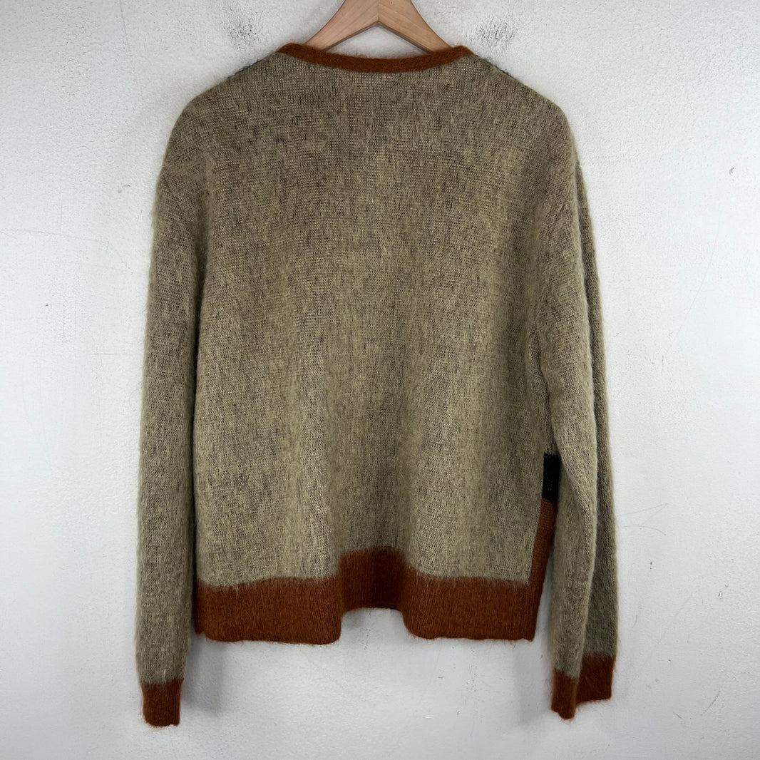 Celine Rhinestone Button Up Mohair Cardigan