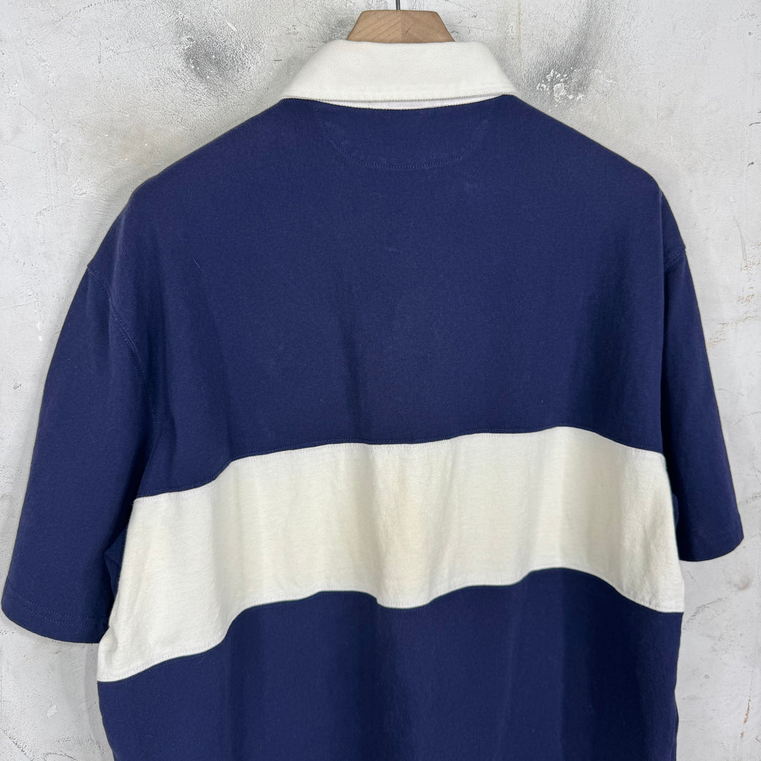 Ralph Lauren Navy/White Script Crest Polo