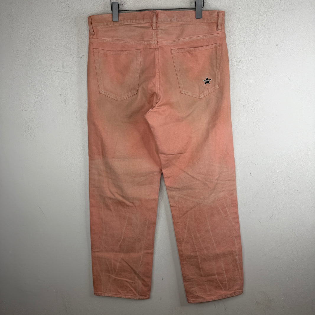 Supreme Pink Selvedge Star Jeans