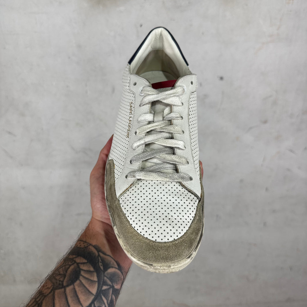 Saint Laurent Perforated Classic Low Sneakers