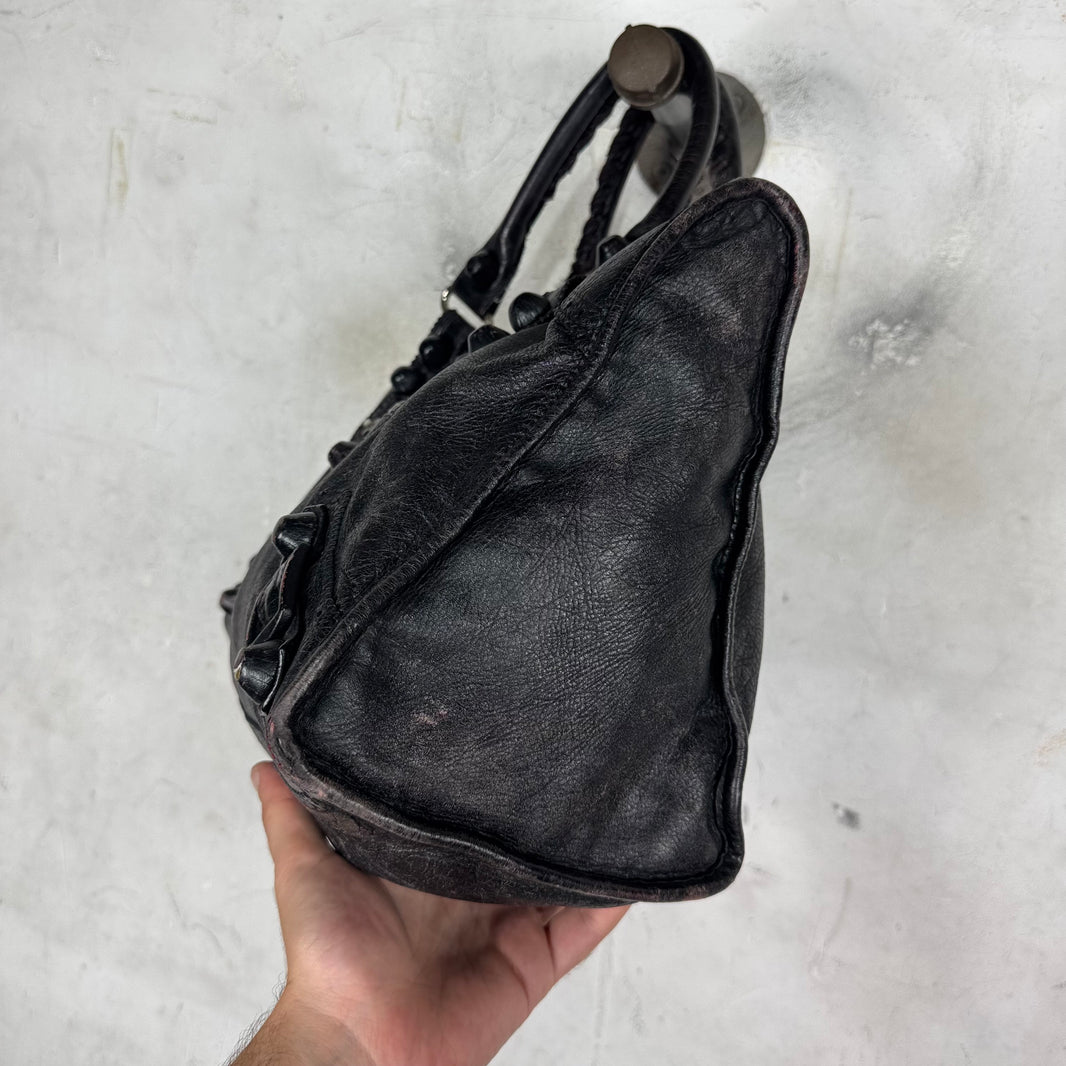 Balenciaga Large Blistered Leather City Bag