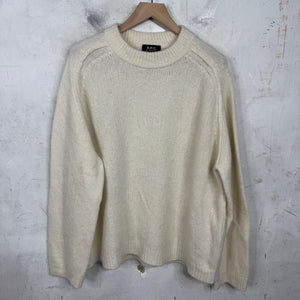 APC Beige Alpaca Wool Knit Sweater
