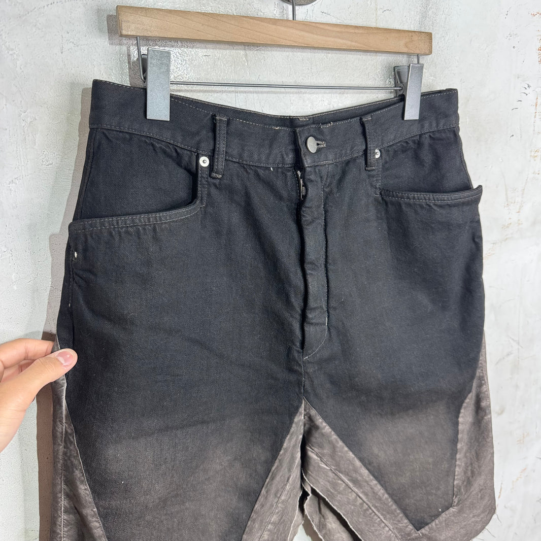 Rick Owens EDFU Degrade Open Shorts