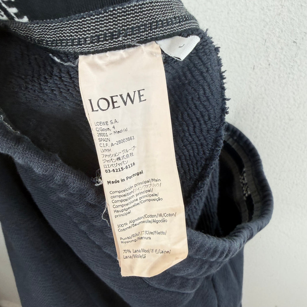 Loewe Navy Side Ribbed Sweatpants