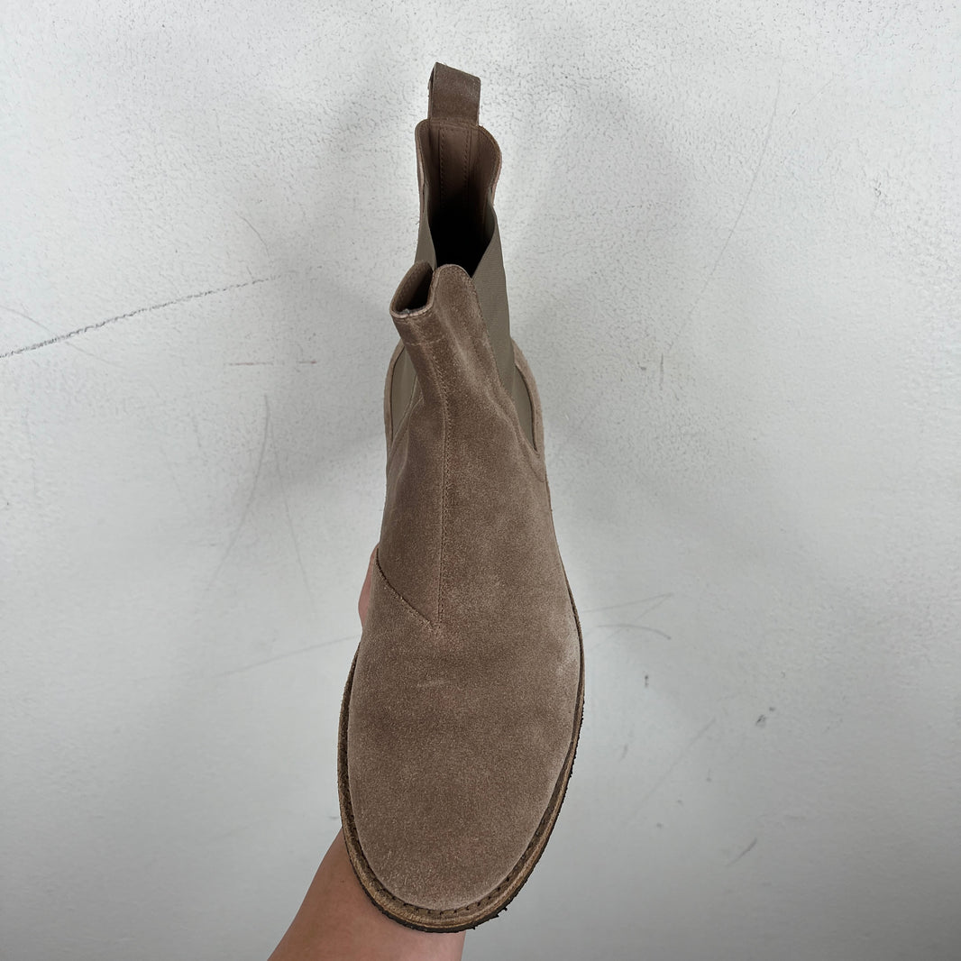 Bottega Veneta Grey Suede Chelsea Boots