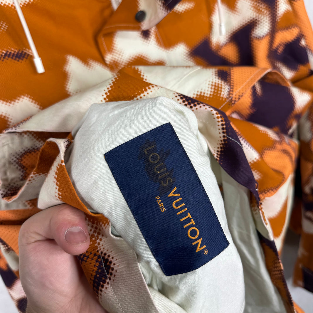 Louis Vuitton Orange Map Camo Jacket