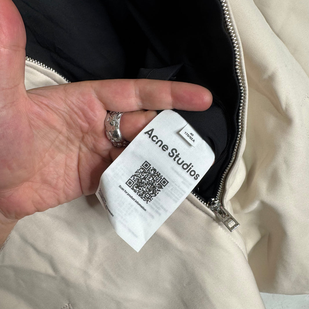 Acne Studios Stockholm Logo Canvas Work Jacke