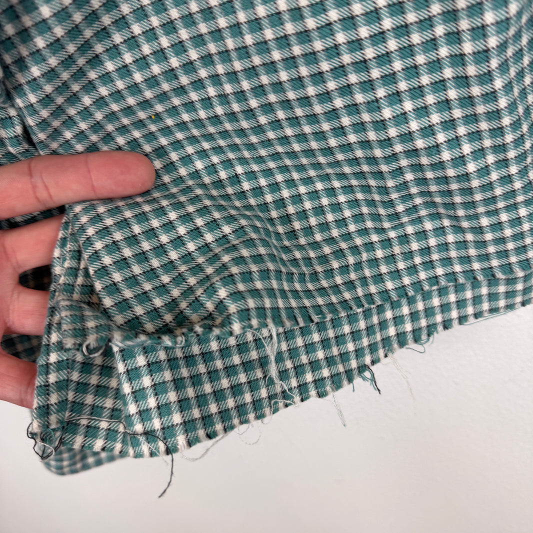 Ralph Lauren Cropped Gingham Button Up LS Shirt