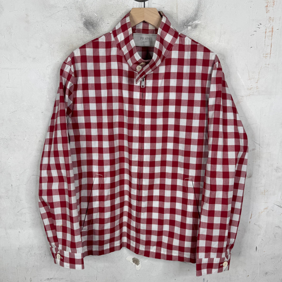 Prada Picnic Plaid Work Jacket