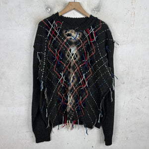 Margiela Negative Space Argyle Sweater
