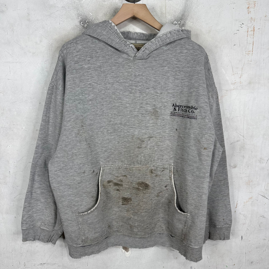 Vintage Grey A&F Smoked Hoodie