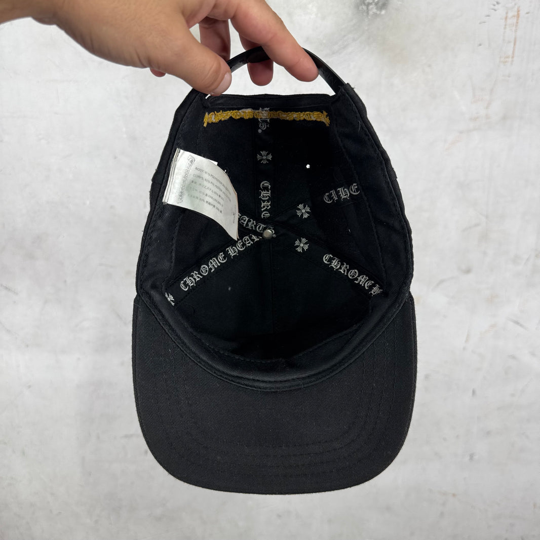 Chrome Hearts Black Yellow CH Baseball Hat