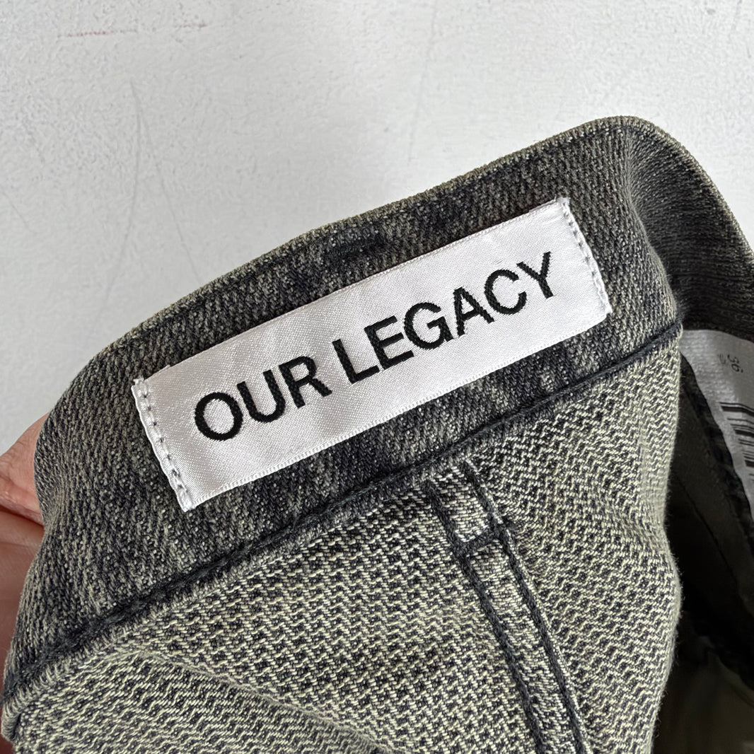 Our Legacy Gray Lined Third Cut Jeans