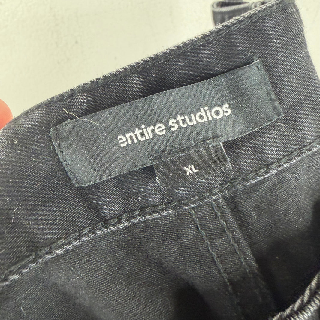Entire Studios Black Darted Jeans