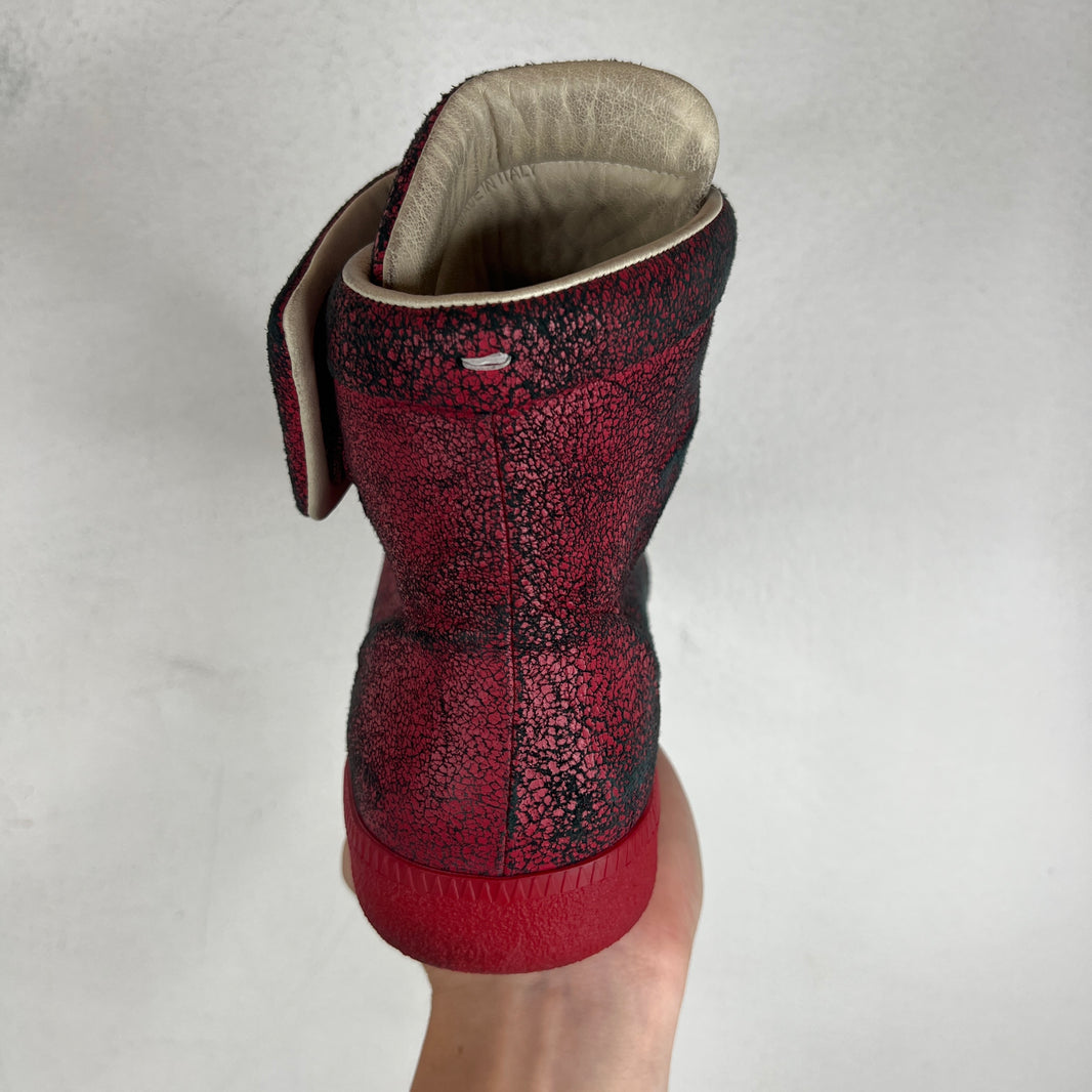 Margiela Red Cracked Future Sneakers