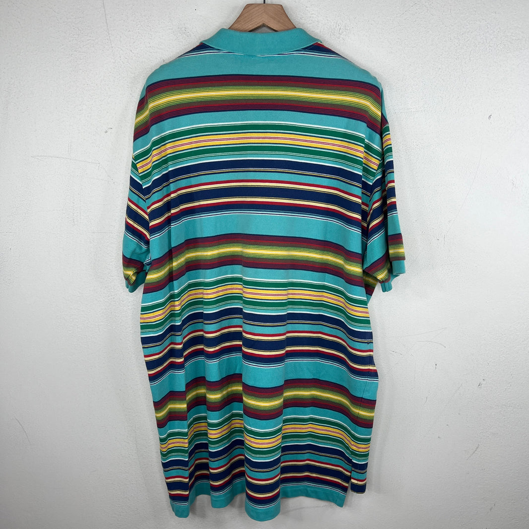 Polo Ralph Lauren Teal Striped Polo T-Shirt