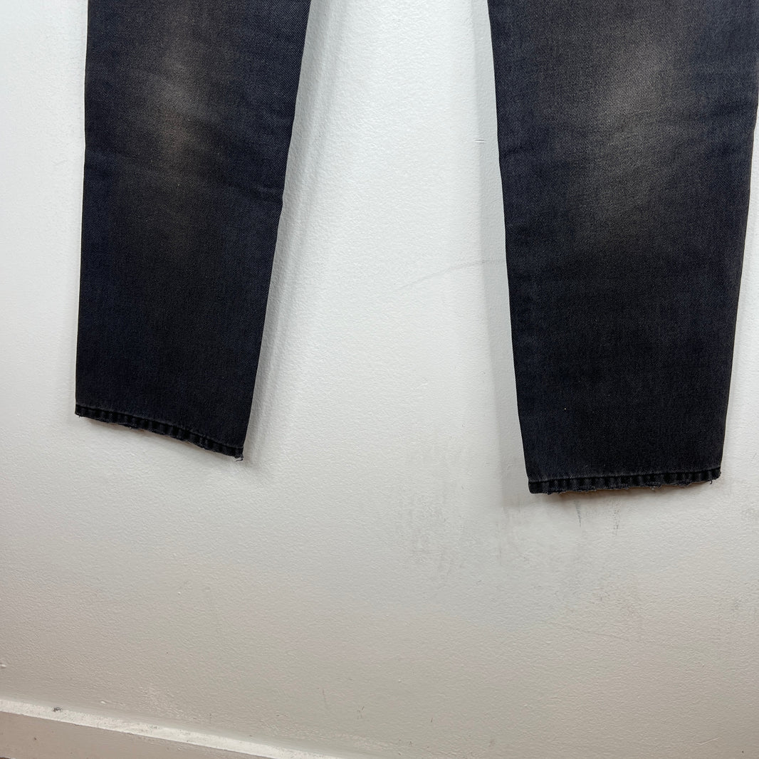 424 Black Straight Leg Denim Jeans