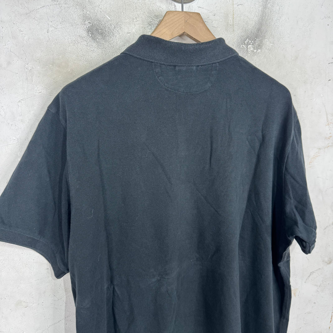 Ralph Lauren Tonal Black Diagnal Pony Polo