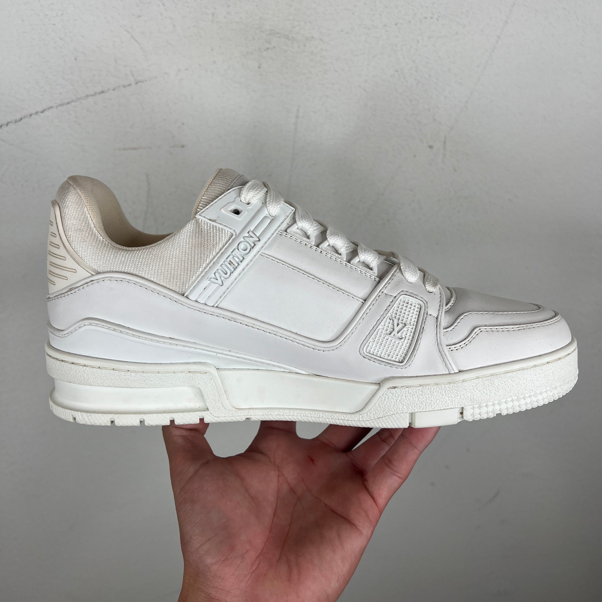 Louis Vuitton White Trainer Lows