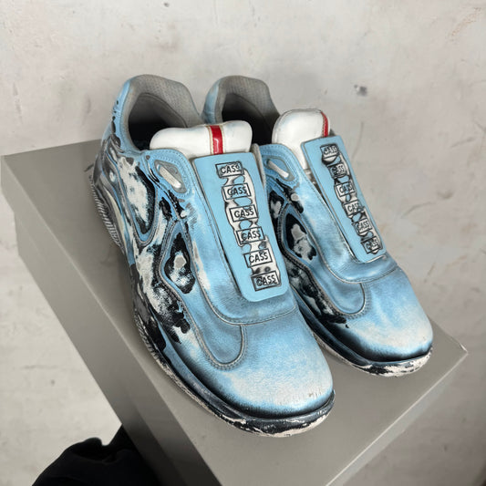 Prada Cass Blue Americas Cup Sneakers