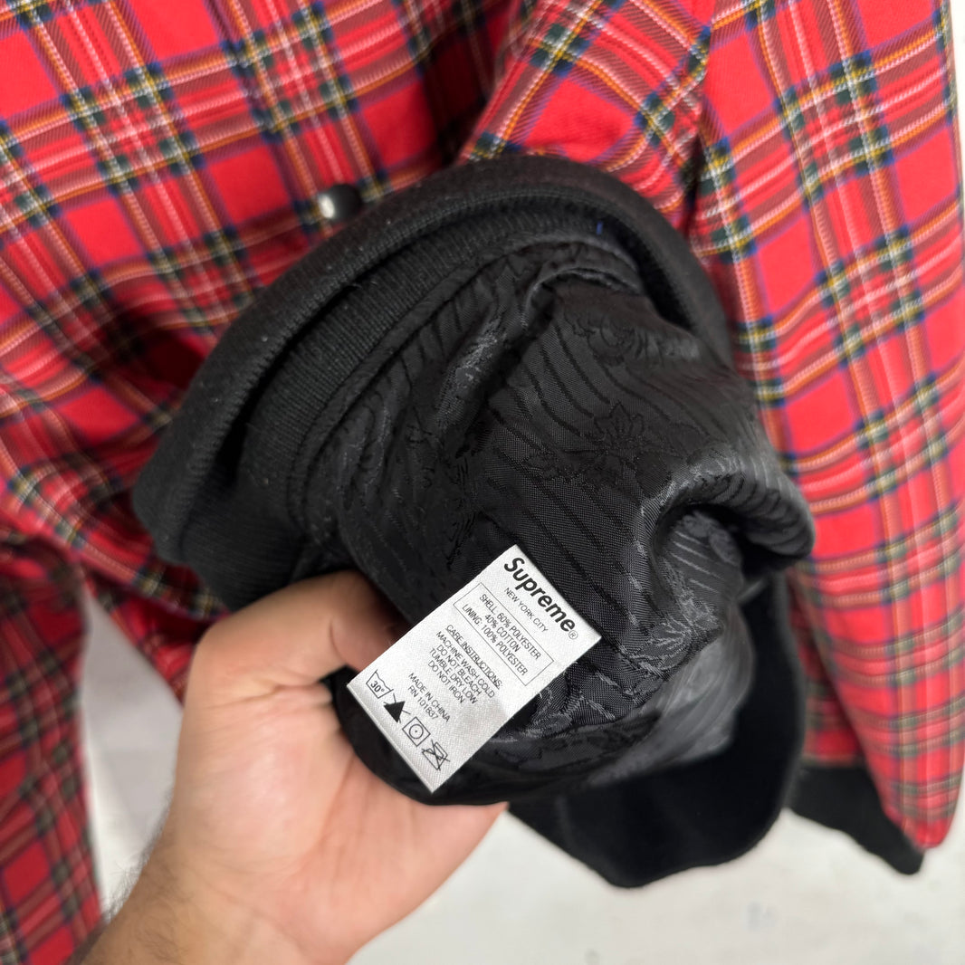 Supreme Plaid Snap Button Jacket
