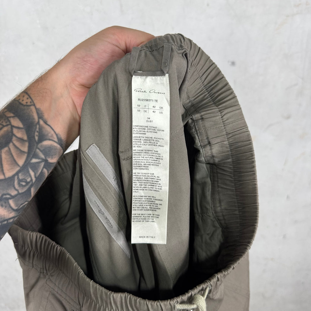 Rick Owens Phlegethon Dust Canvas Bauhaus Jogger