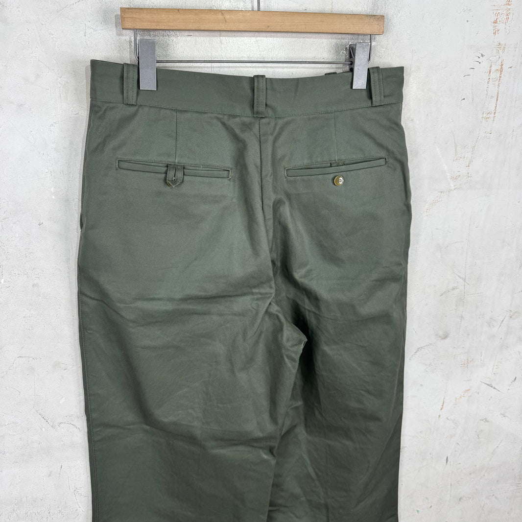 Acne Studios Olive Canvas Work Pants