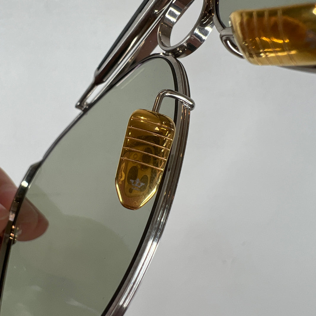 JMM Silver Gonzo Duke Aviator Sunglasses