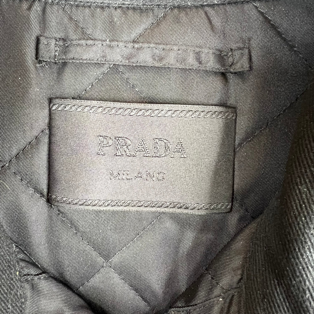 Prada Padded Snap Button Badge Jacket