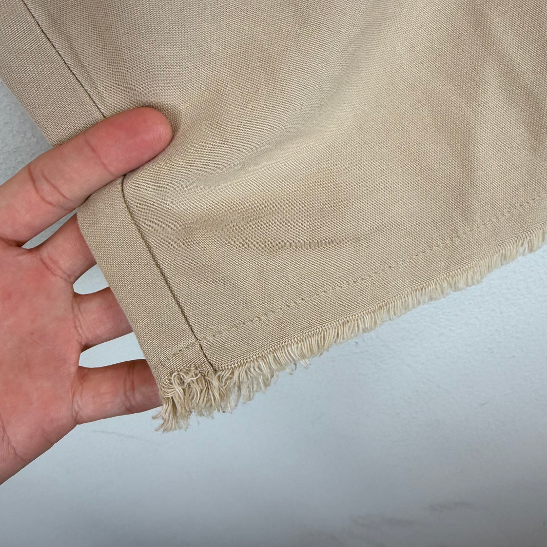 ERL Cropped Long Khaki Shorts