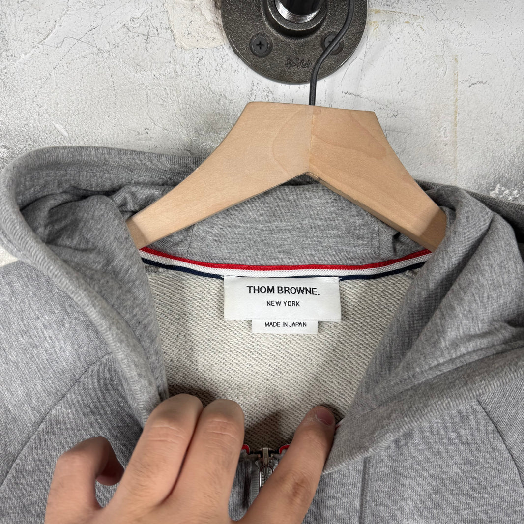 Thom Browne x Colette Striped Zip Hoodie