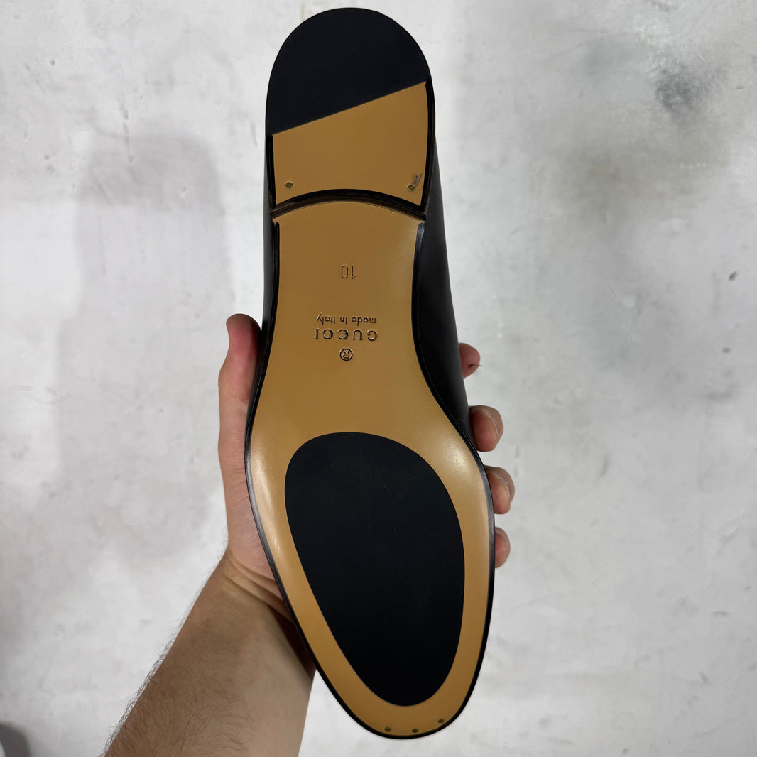 Gucci Leather HorseBit Loafers
