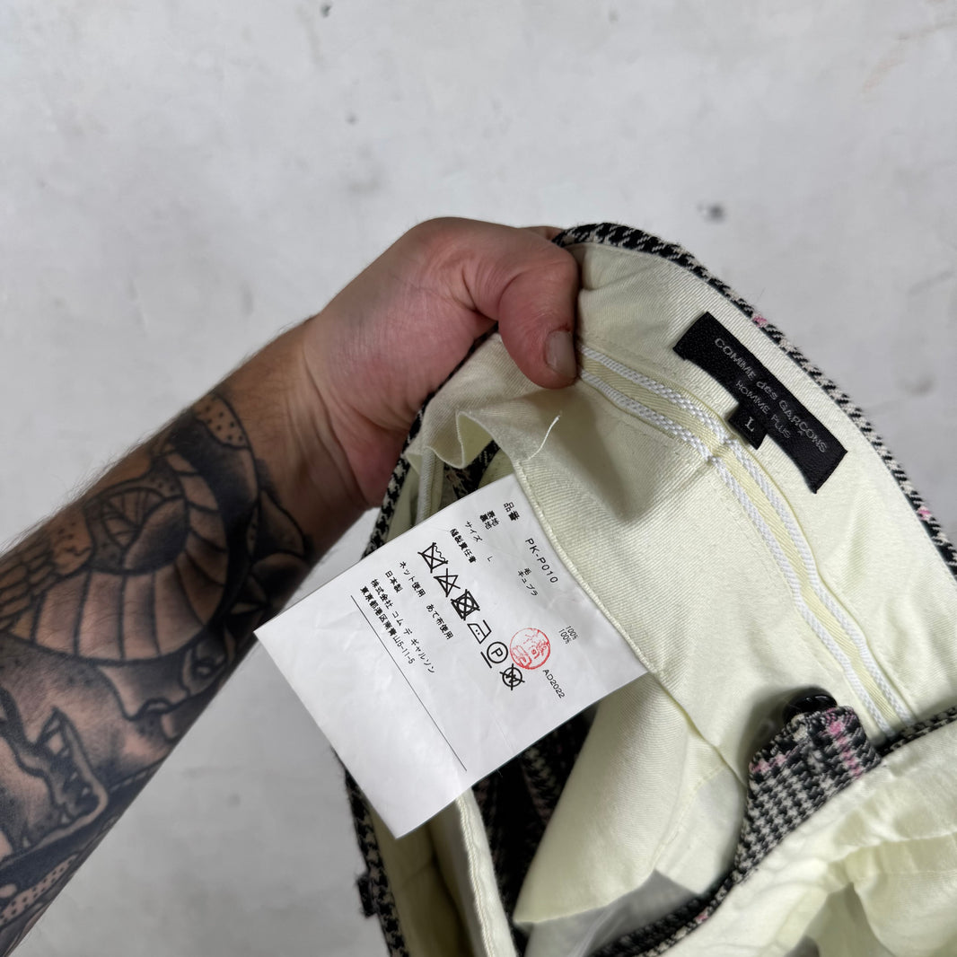 CDG HP Plaid Wool Shorts