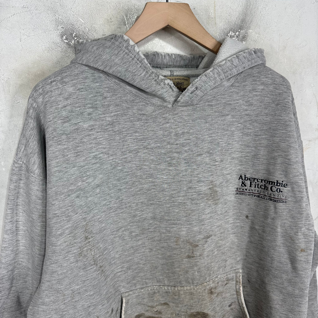 Vintage Grey A&F Smoked Hoodie