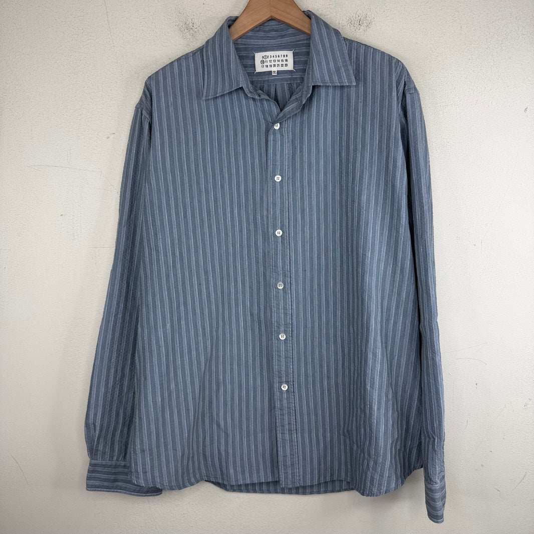 Margiela Blue Striped L/S Shirt