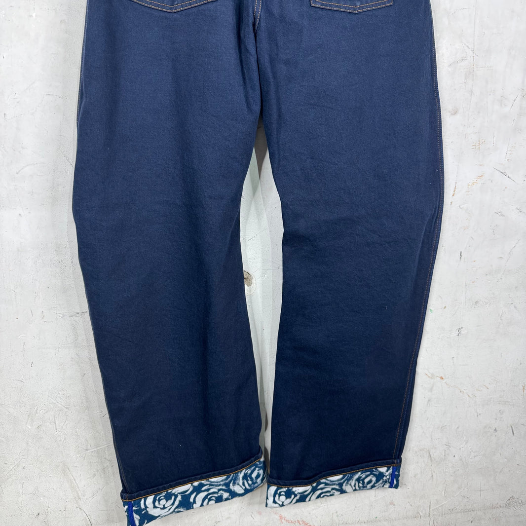 Burberry Dark Wash Knee Twist Jeans