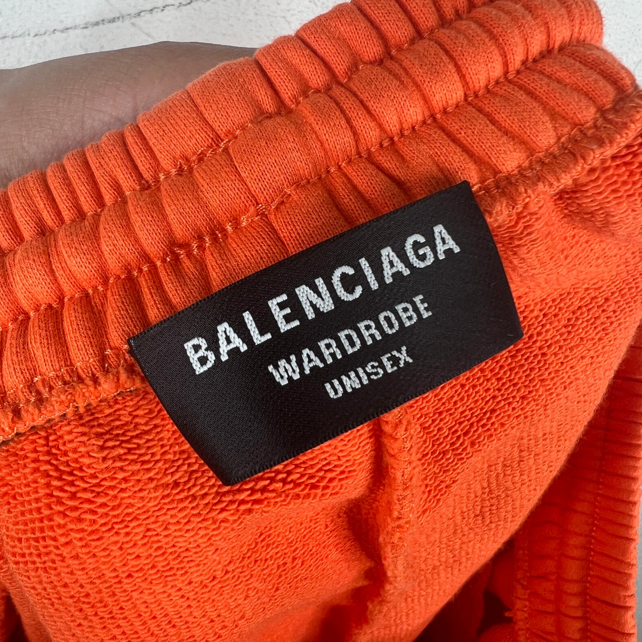 Balenciaga Orange Corp Sweatshorts